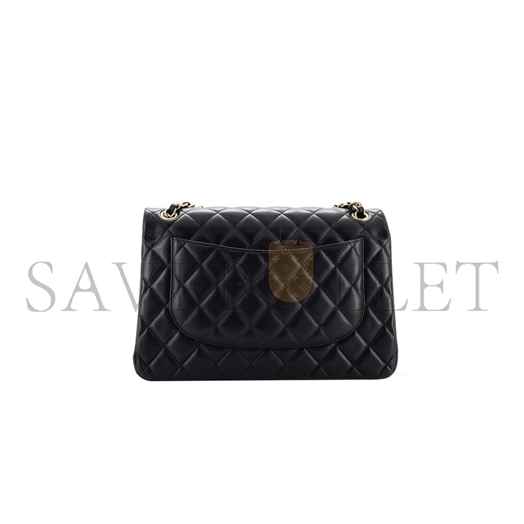 CHANEL MASTER CLASSIC DOUBLE FLAP BAG QUILTED LAMBSKIN JUMBO (30*19.5*10cm)